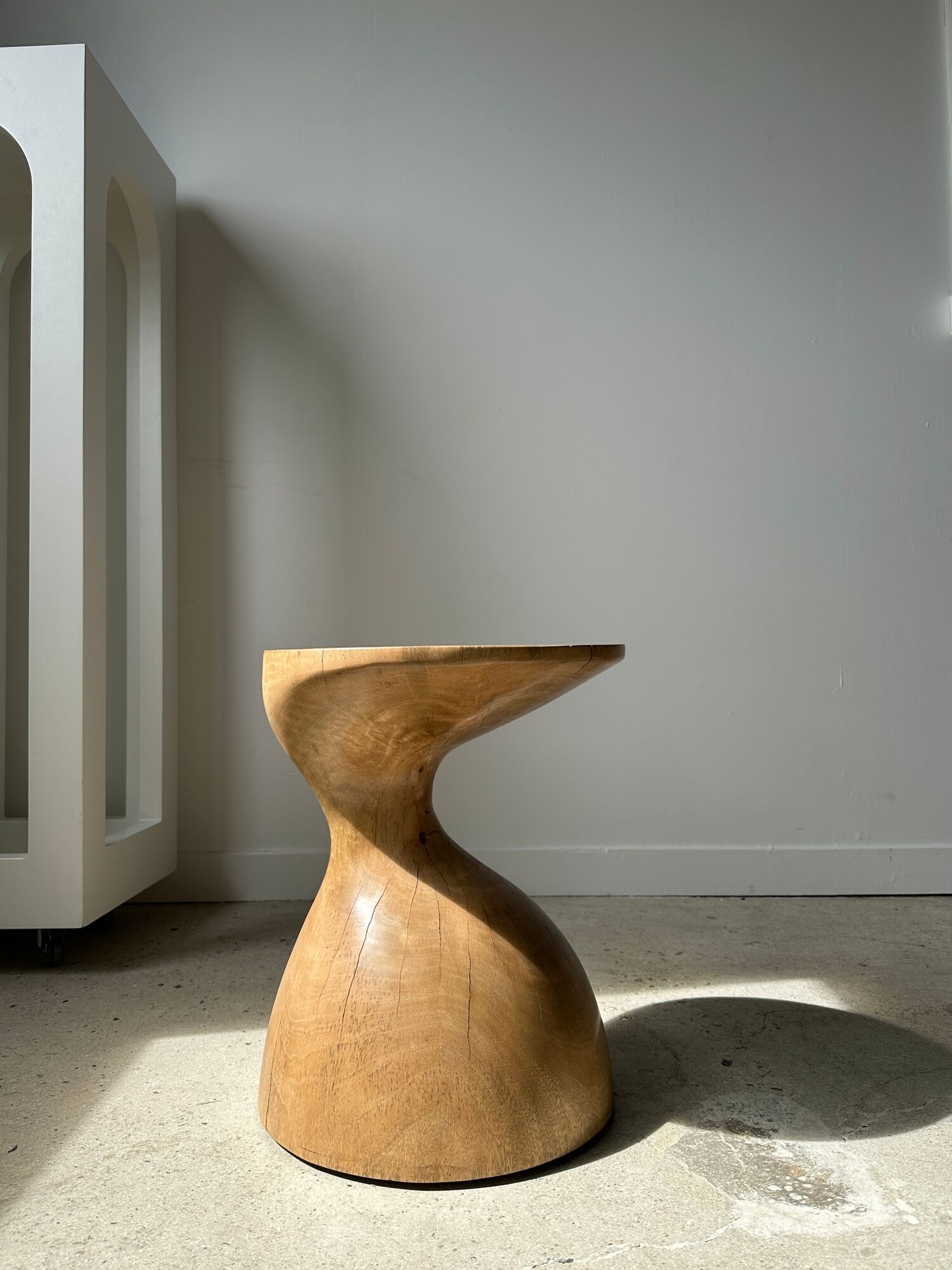 Solid wood sofa end