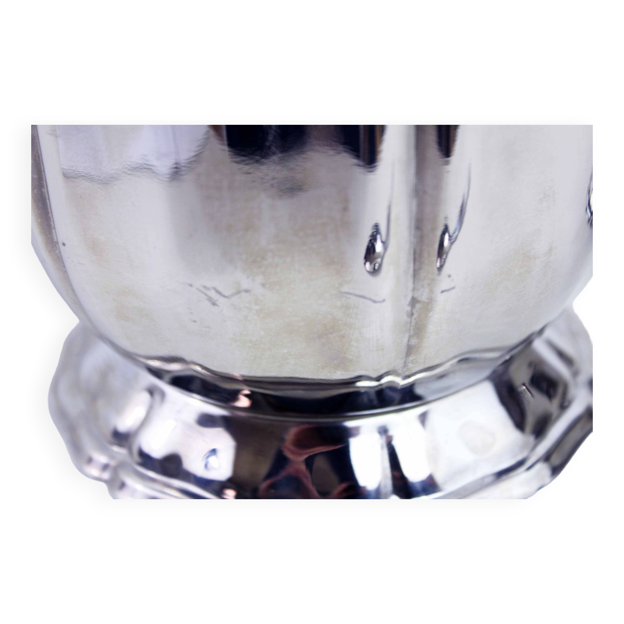 Vintage stainless steel champagne bucket and ice bucket