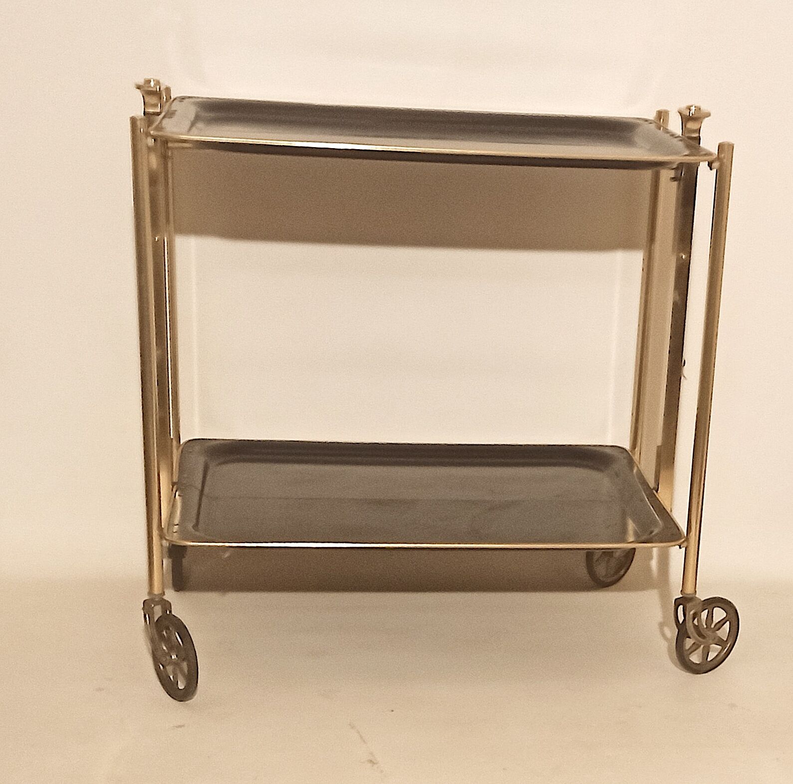 Foldable black foldable rolling service 50s