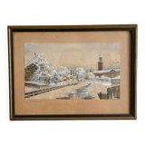 Peinture suédoise de Klara, 1930