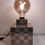 Cube lamp - checkered - Françoise Sée - Space Age Design - Vintage period - 60 / 70