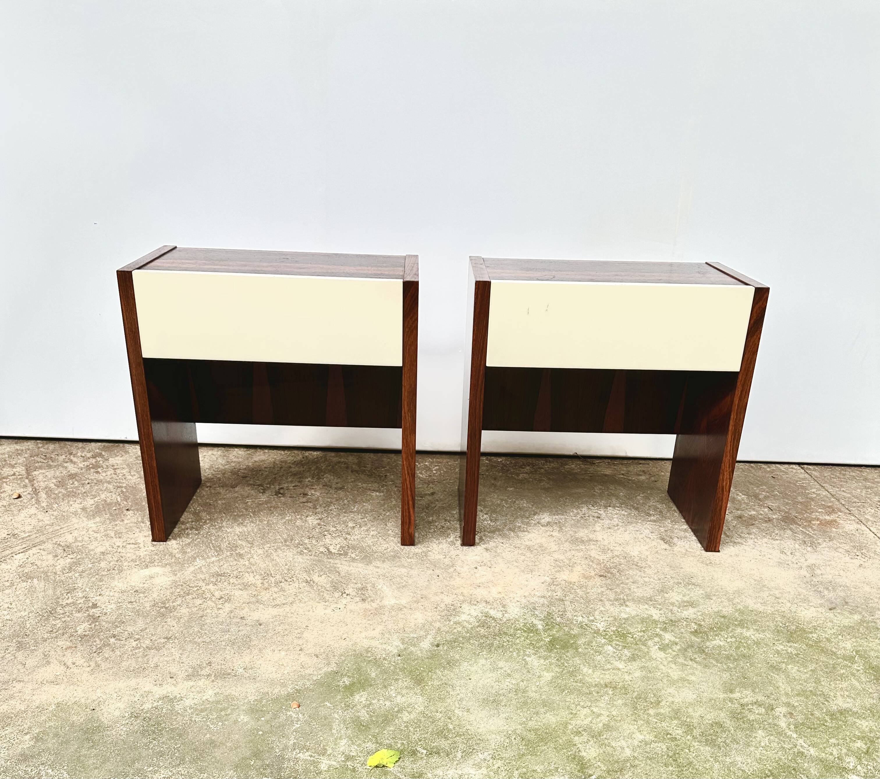 Palissander besides tables Netherlands 1960