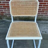 Set of 4 Cesca b32 model chairs in white