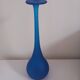 Translucent blue glass vase - Moretti style