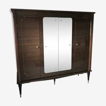 Very beautiful wooden wardrobe in lay furniture from France