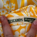 Set of two seventies Descamps Tergal bolster cases