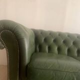 Canapé Chesterfield en cuir