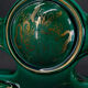 Paire de lampes en faïence verte et dorée, circa 1940