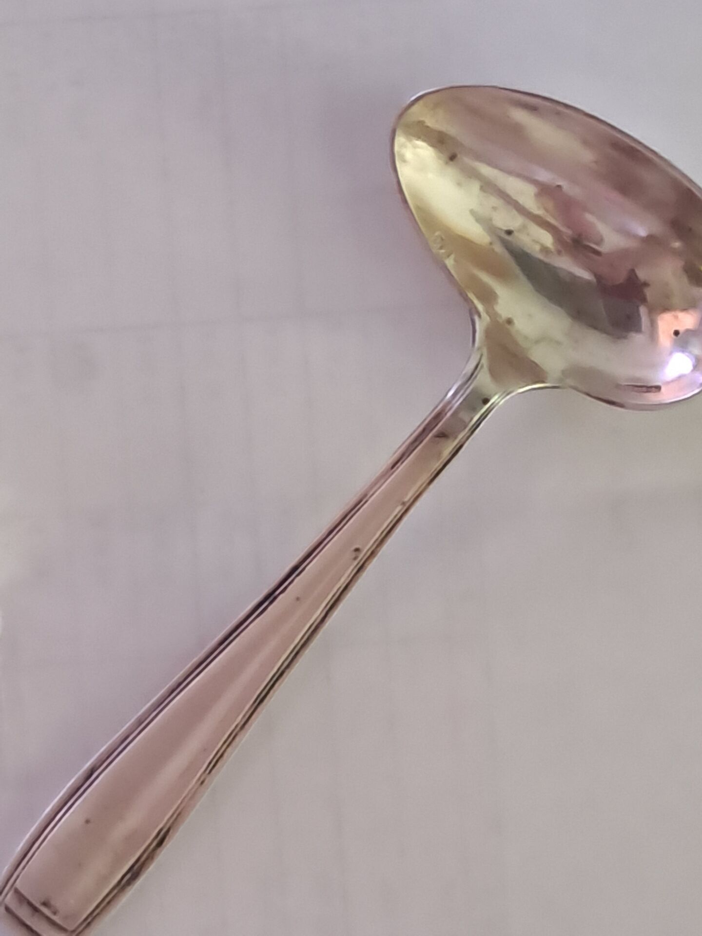 Ercuis silver-plated porridge spoon