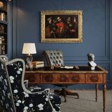 Peinture espagnole antique du XVIIe siècle, Christ et les disciples.