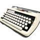 Nogamatic 400 beige and black typewriter