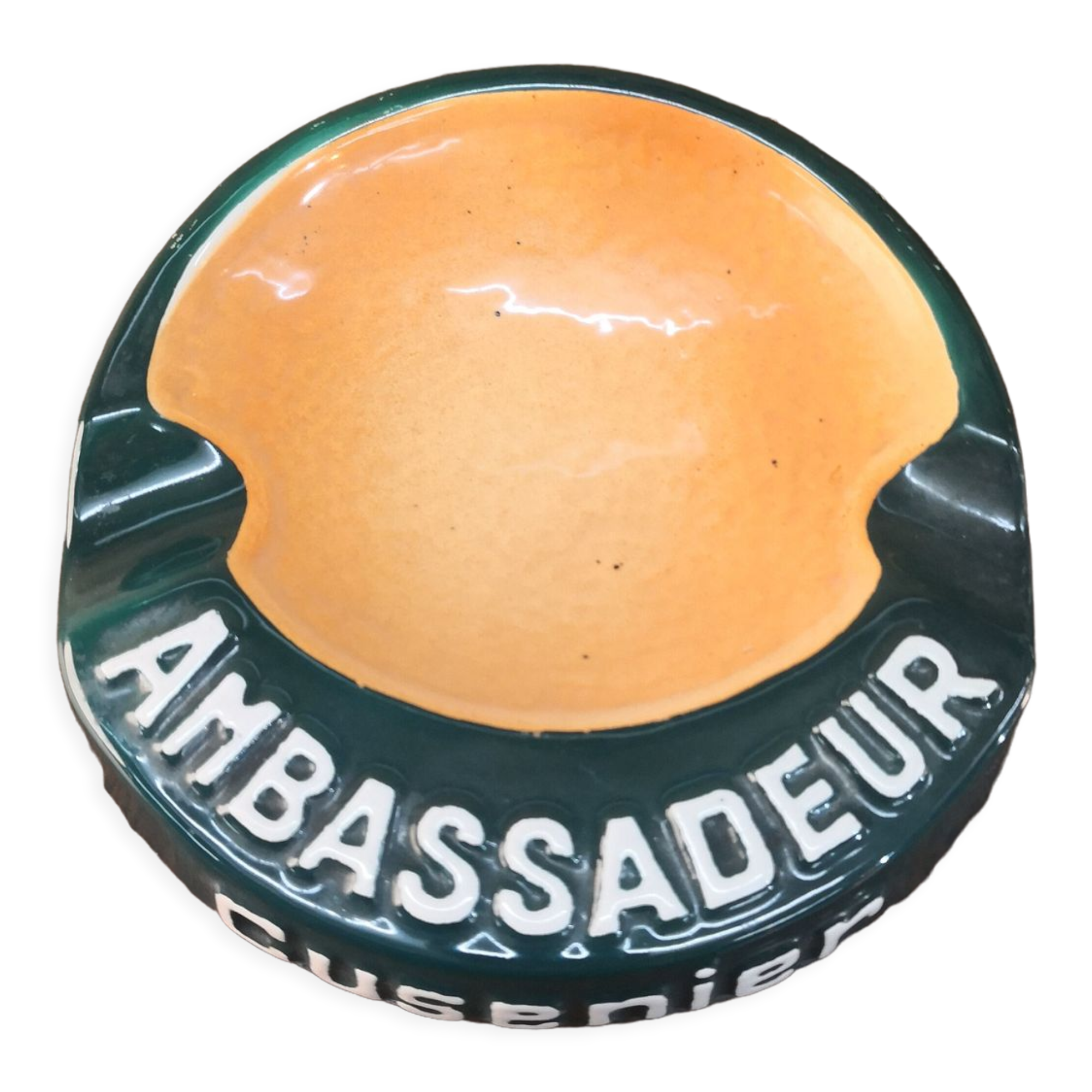 Advertising ashtray Ambassador Cusenier