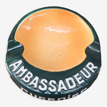 Advertising ashtray Ambassador Cusenier