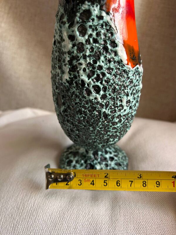 Superbe Vase Vintage Vallauris – Décor ''Écume de Mer'' & Lave