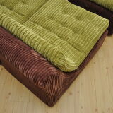 Corduroy modular sofa from DUX, 1970s