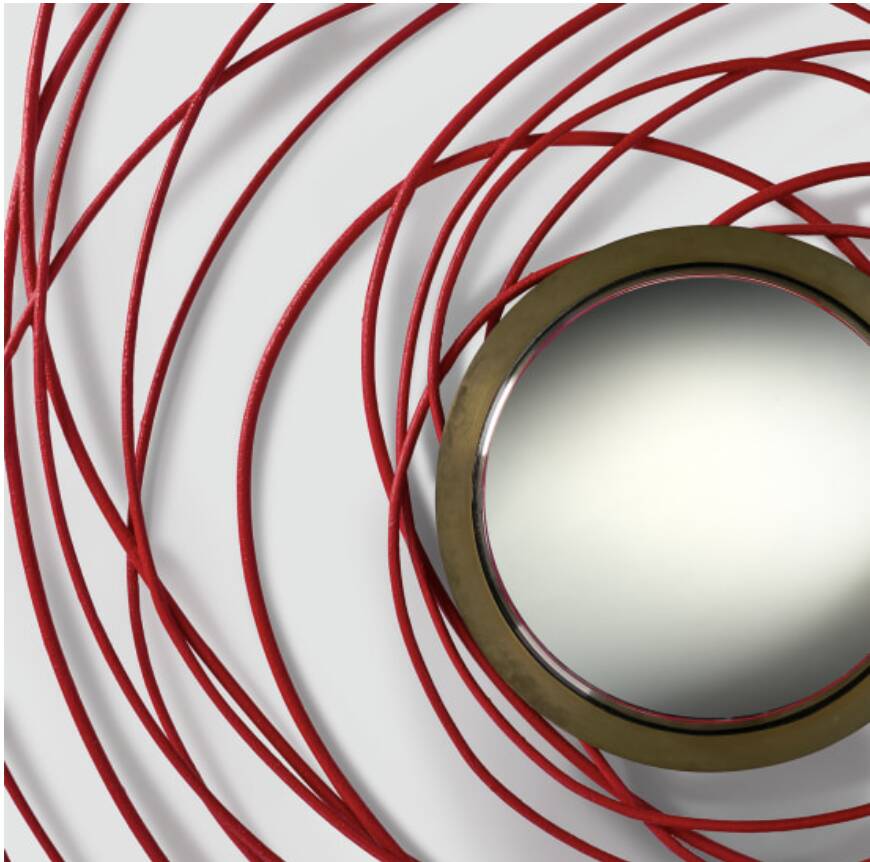 Pelote mirror by herve van der straeten