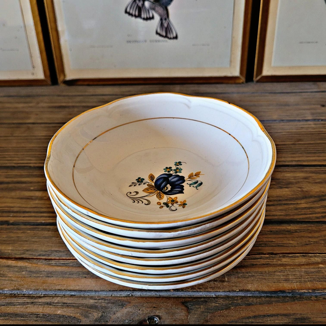 Moulin des Loups Volubilis bowl and dish set