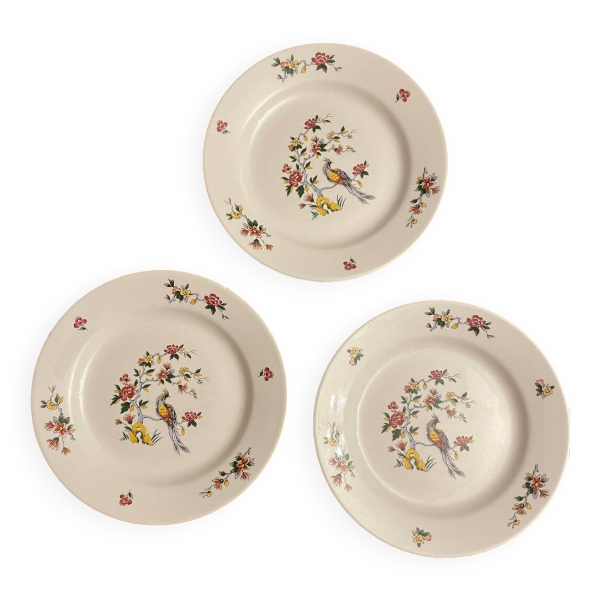 Sarreguemines porcelain plates