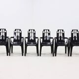 Set of 6 Boston Chairs by Pierre Paulin for Henry Massonnet France 1980s