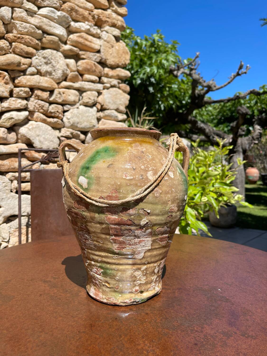Terracotta pot jar