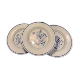 3 assiettes creuses Lunéville