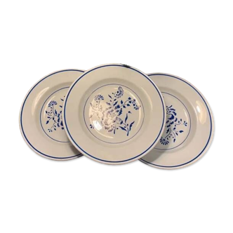 3 assiettes creuses Lunéville