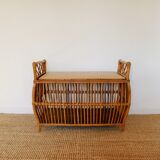 Rattan chest bench