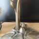 Lampe tulipe  pâte de verre style tyfany pied nénuphars style art nouveau