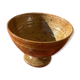Speckled stoneware bowl on a stand