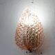 Rare applique murale en verre de Murano Pink Jewel par Barovier e Toso, années 1950.