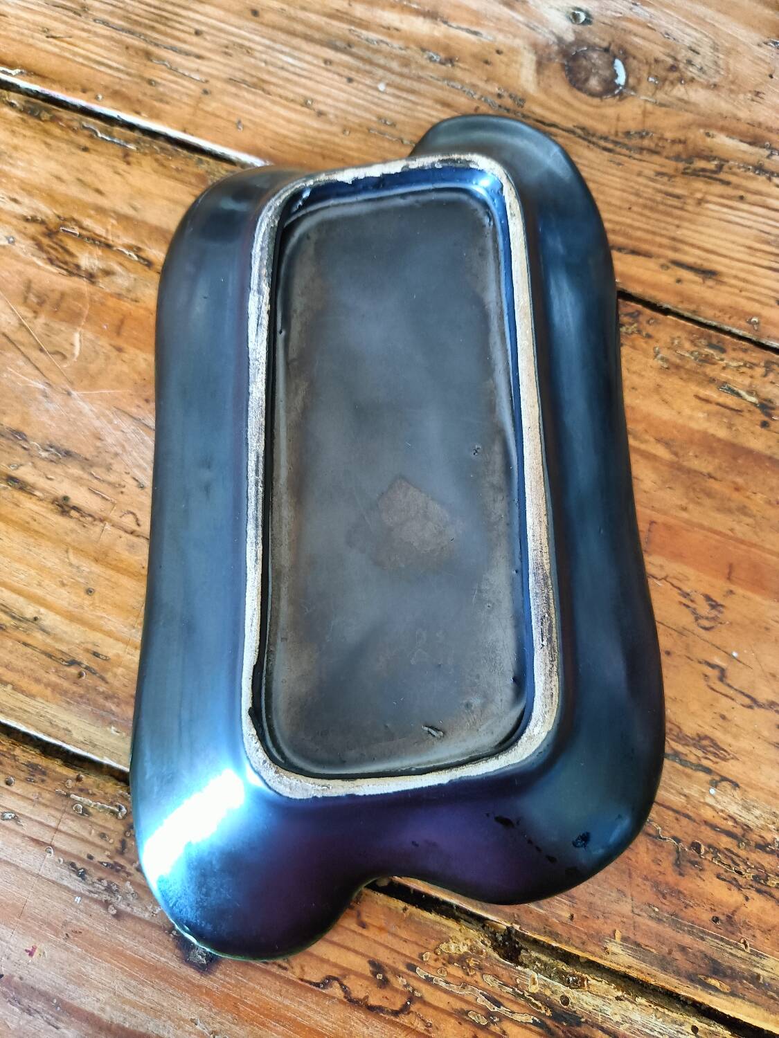 Vintage pocket tray. Pink hearts