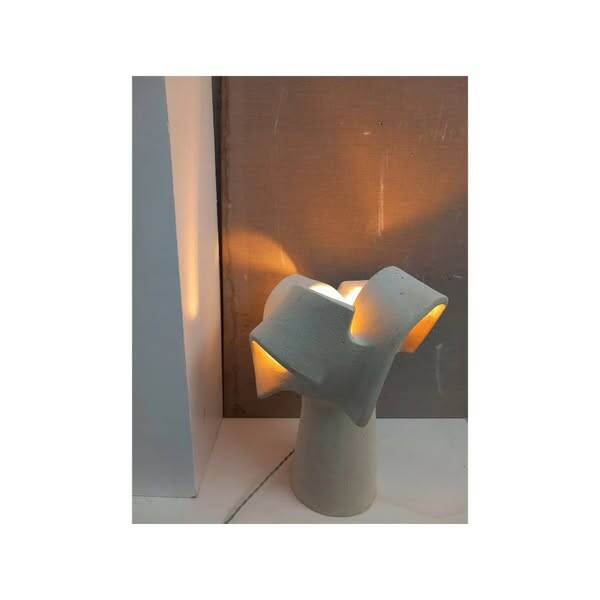 Duo of "iris" table lamps