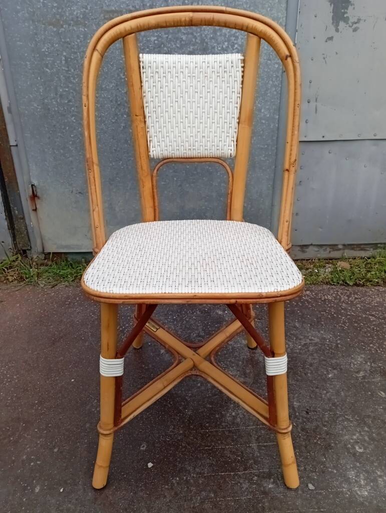 Set of 4 bistro chairs Maison Drucker from the 1990s.
