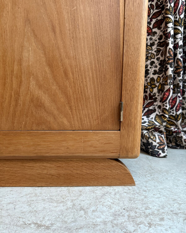 Buffet Art Déco en chêne, rénové