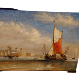 Oil on canvas Venice signed Cristaux 1956