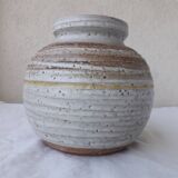 Grey stoneware vase