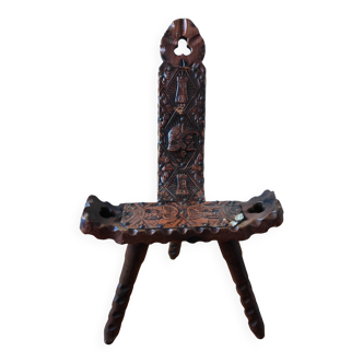 Brutalist tripod chair 1960