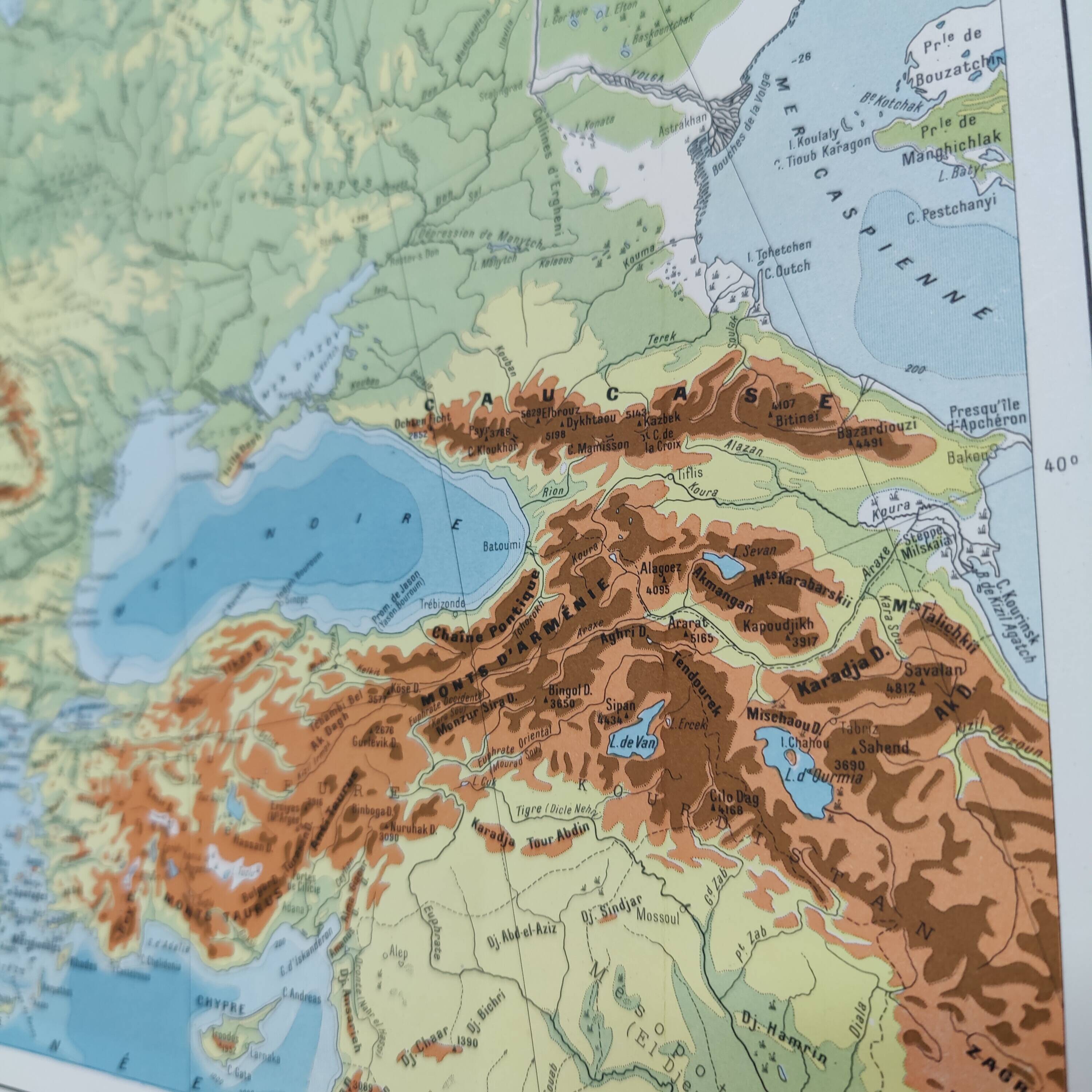 Vintage map of Europe, 1950