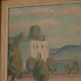 Paysage avec bâtiments par Erik Ulfonberg