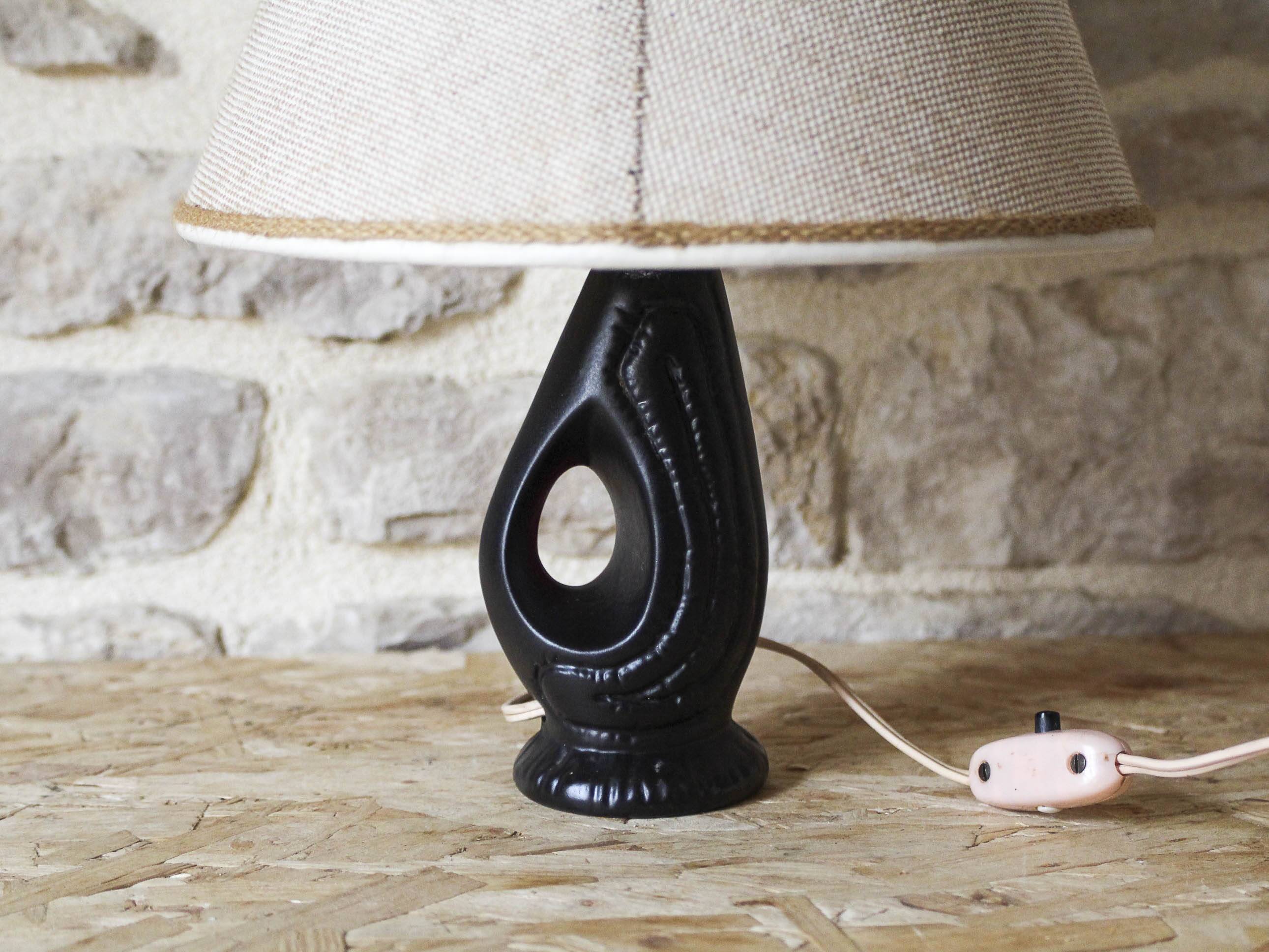 50s ceramic bedside lamp