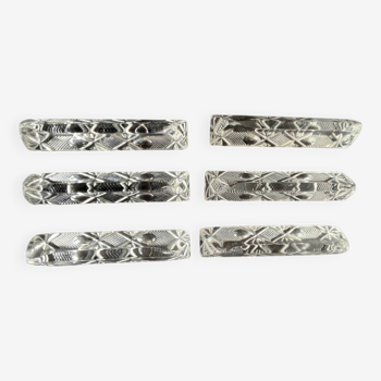 5 cut crystal knife holders