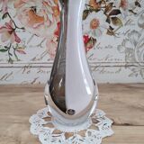 White and black bohemian crystal vase Artcristal
