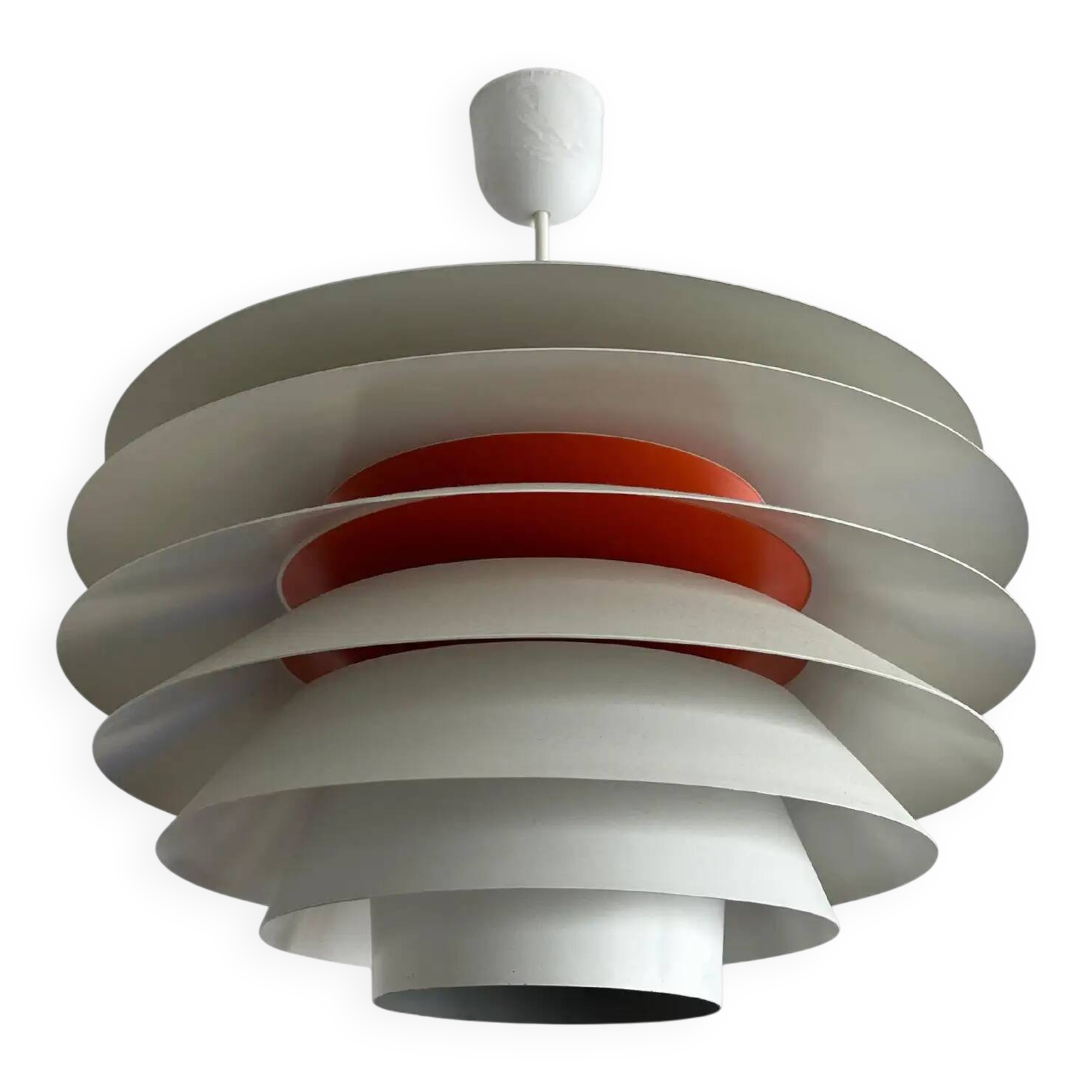 Pair of Svend Middelboe "Verona" pendant lights produced by Nordisk Solar, 1960s