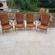 Set of 4 Voltaire armchairs