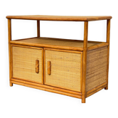 Vintage 80s Bamboo Sideboard