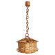 Handcrafted Bamboo and Rattan Pendant Lamp, Spanish Modernist, 1960s