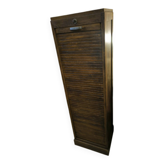 Oak curtain filing cabinet circa 1920