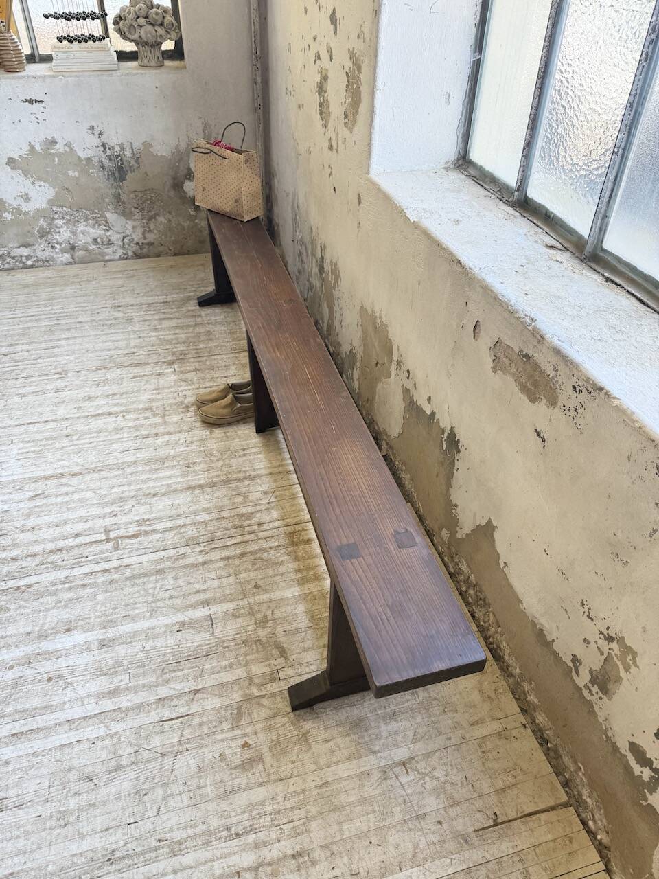 Oak bench 260 cm (2 available)