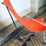 Siège transamac orange démontable vers 1955 par Lafuma