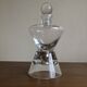 Scandinavian modernist carafe in Bauhaus crystal 1970s